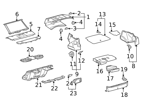 Interior Trim - Rear Body for 2009 Lexus GS450h #0