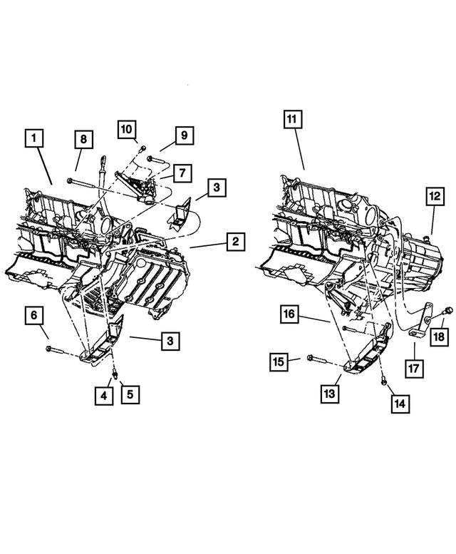 6502874 - Engine Mounting: Hex Head Bolt for Mopar Image