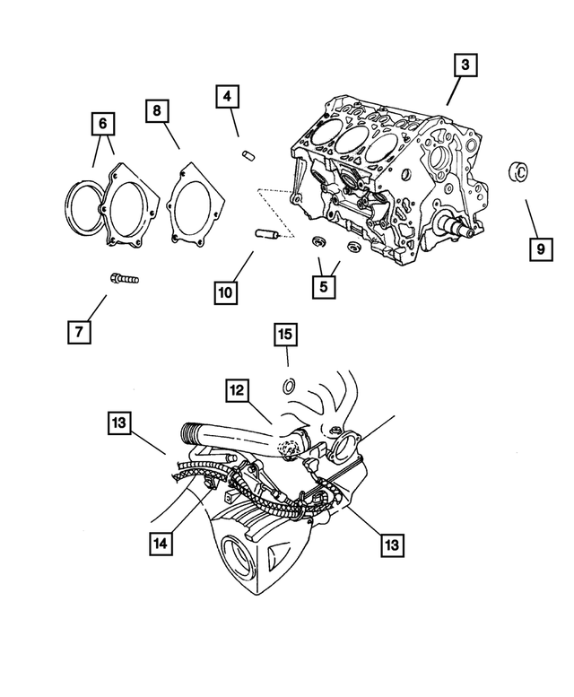 4556018 - Engine 2.4L Four Cylinder: Cylinder Block Oil Hole Plug for Mopar Image image