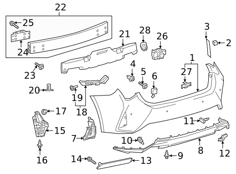 Bumper & Components - Rear for 2025 Lexus IS300 #2