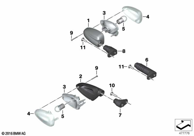 63137667771 - Lights: Housing -  for BMW-Motorrad Image