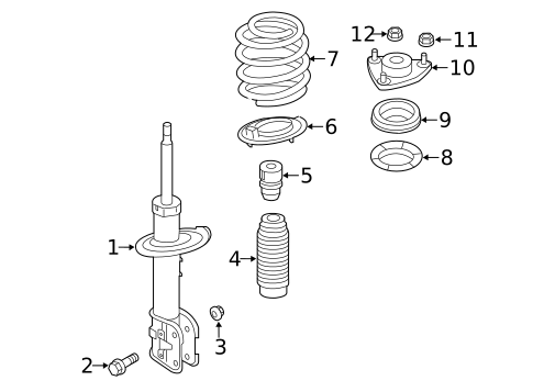 Struts & Components for 2017 Hyundai Santa Fe #0