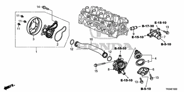 Water Pump for 2013 Honda Civic #0