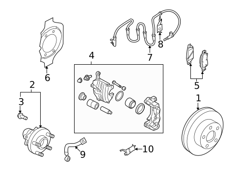 Front Brakes for 2012 INFINITI M56 #6