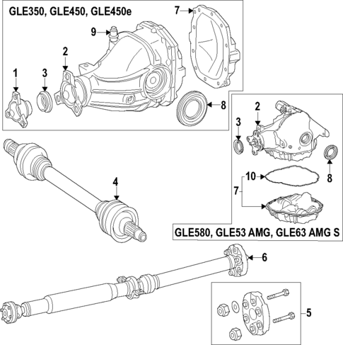 Differential for 2021 Mercedes-Benz GLE350 #0