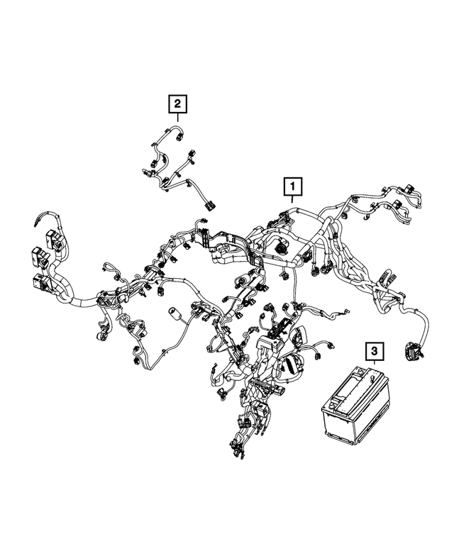68550543AA - Electrical: Engine Wiring for Mopar Image