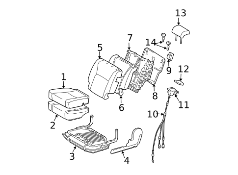Second Row Seats for 2006 Toyota Highlander #3