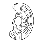 68551081AA - Brakes: Backing Plate for Ram: ProMaster 1500, ProMaster 2500, ProMaster 3500, ProMaster EV Image