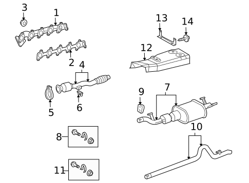 Exhaust Components for 2003 Dodge Sprinter 2500 #0