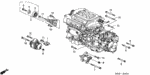 957011005508 - Engine: BOLT, FLANGE (10X55) for Honda Image