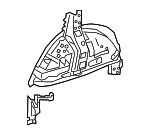616070R060 - Body: Inner Wheelhouse for Toyota: RAV4, RAV4 Prime, Venza Image