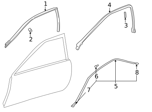Exterior Trim - Roof for 1996 Subaru Impreza #2