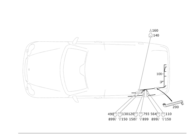 2095408909 - Electrical Equipment and Instruments: Electrical Wiring Harness for Mercedes-Benz Image image