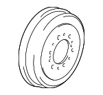 4243135210 - Brakes: Brake Drum for Toyota: 4Runner, Pickup, T100, Tacoma, Tundra Image
