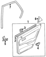 83700SR1A11ZB - Body: Door Trim Panel for Honda: Civic Image