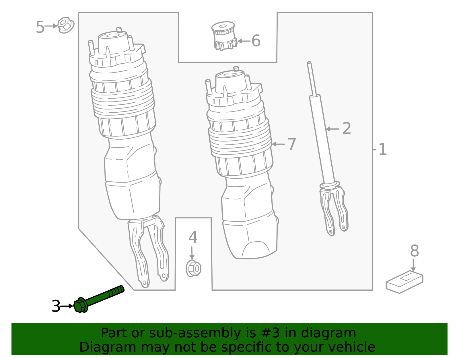 Strut Assembly Lower Bolt - Porsche (N-106-283-01)
