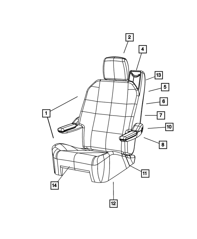 1HW091DVAA - Interior Trim: Seat Belt Cover, Left for Mopar Image