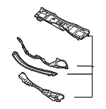 1Y0803147D - Body: Cowl Panel for Volkswagen: Beetle Image