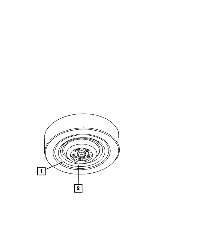 68229420AA - Labels: Space Saver Spare Warning Label for Mopar Image