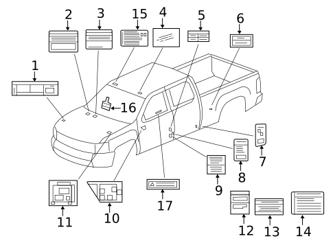 Labels for 2014 GMC Sierra 2500 HD #0