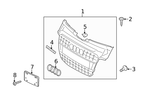 Grille & Components for 2014 Audi S5 #0