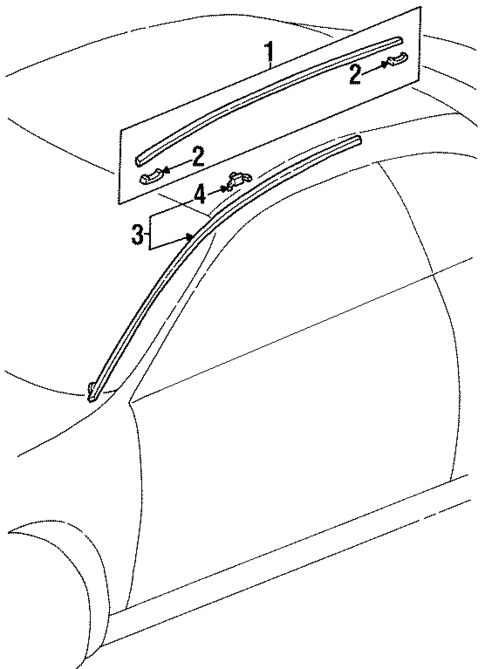 Exterior Trim - Roof for 1998 Acura CL #0