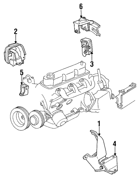 Engine & Trans Mounting for 1990 Dodge Grand Caravan #0