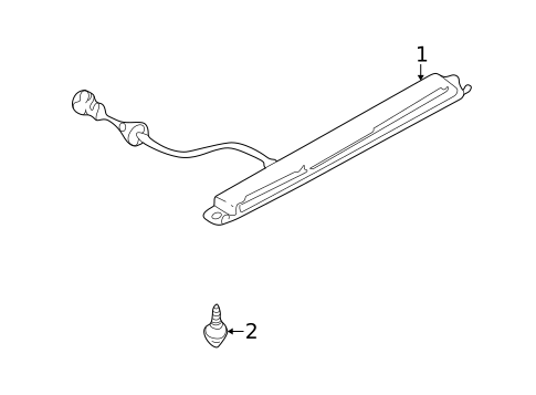 High Mounted Stop Lamp for 2002 Mitsubishi Galant #1