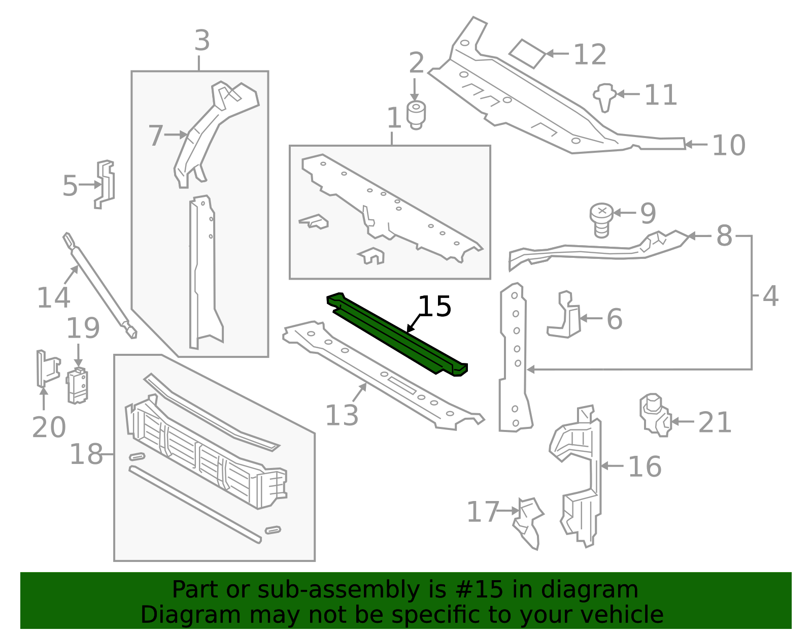 16592-F0010 - Radiator Support Air Deflector 2018-2025 Toyota | Longo ...