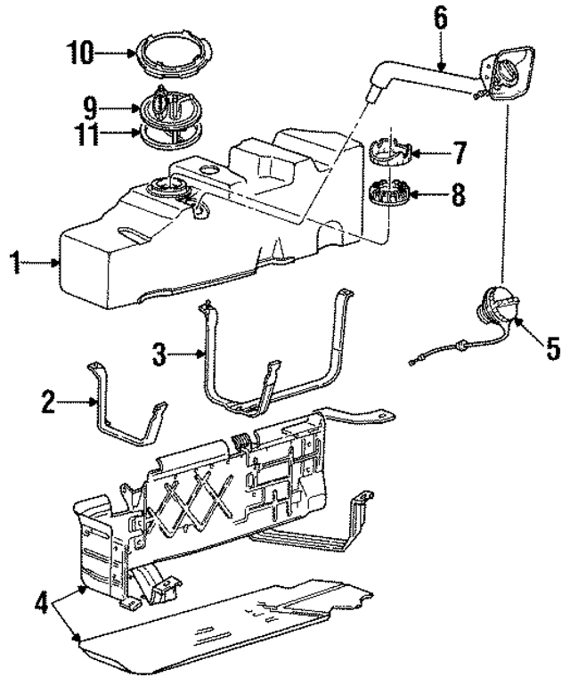 F57Z9002N - Fuel System: Fuel Tank for Ford: Ranger Image