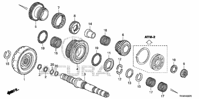 AT Third Shaft - Clutch (4th) for 2014 Acura TL #0