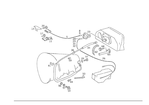 Speed Sensor, Speedometer Flexible Shaft for 1988 Mercedes-Benz 300CE #1