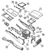 1QF82XDVAA - : Console Cupholder for Mopar Image