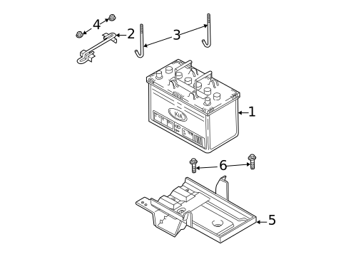 Battery for 2005 Kia Sedona #0