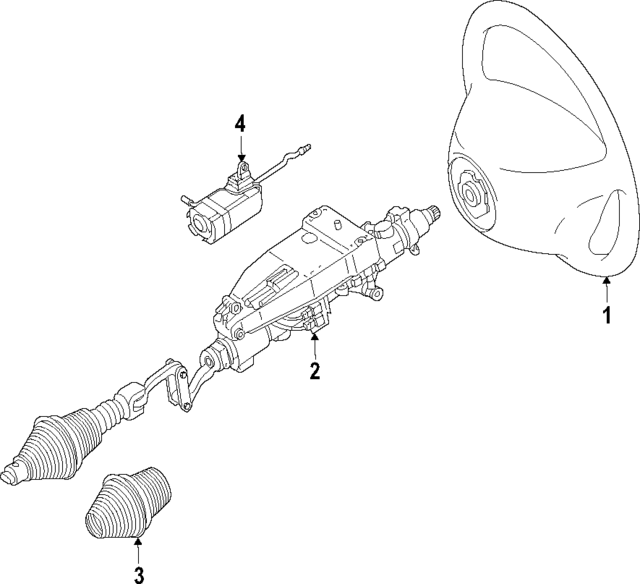 21246026039E38 - Steering: Steering Wheel for Mercedes-Benz Image