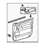 676100C400C1 - : 2007-2010 Toyota Tundra - Door Trim Panel for Toyota: Tundra Image