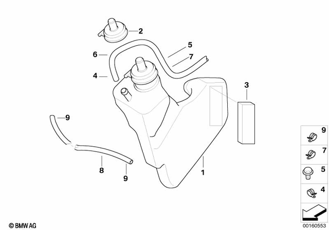 17117696778 - Cooling: Expansion Tank -  for BMW-Motorrad Image
