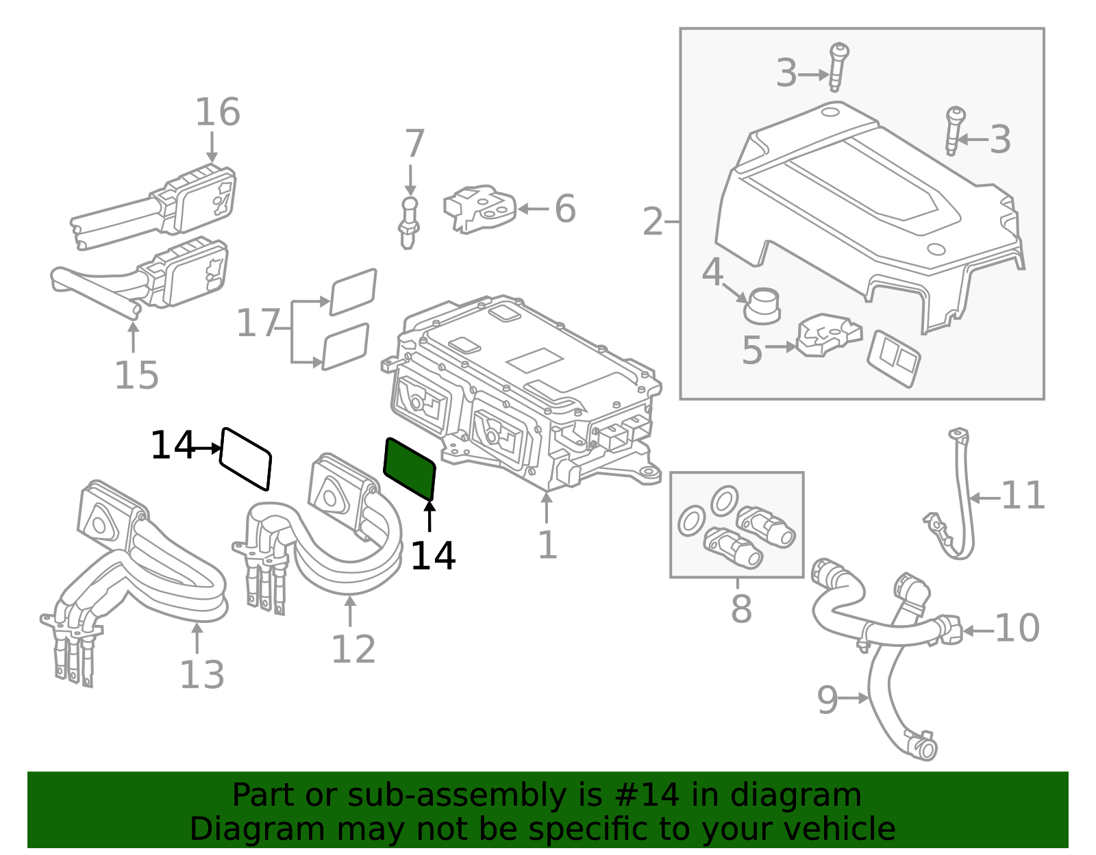 Drive Motor Power Inverter Module Cable Connector Seal 24252601 GM ...