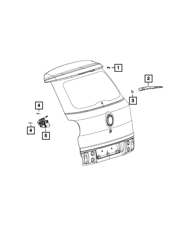 68201897AA - Electrical: Liftgate Washer Nozzle for Mopar Image