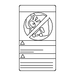 985N80Z800 - Body: Air Bag Label for Nissan Image
