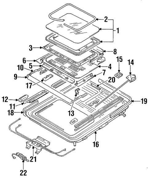 Sunroof for 1996 Hyundai Sonata #0