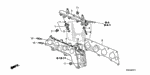 16451PLC000 - Engine: CLIP, INJECTOR for Honda Image