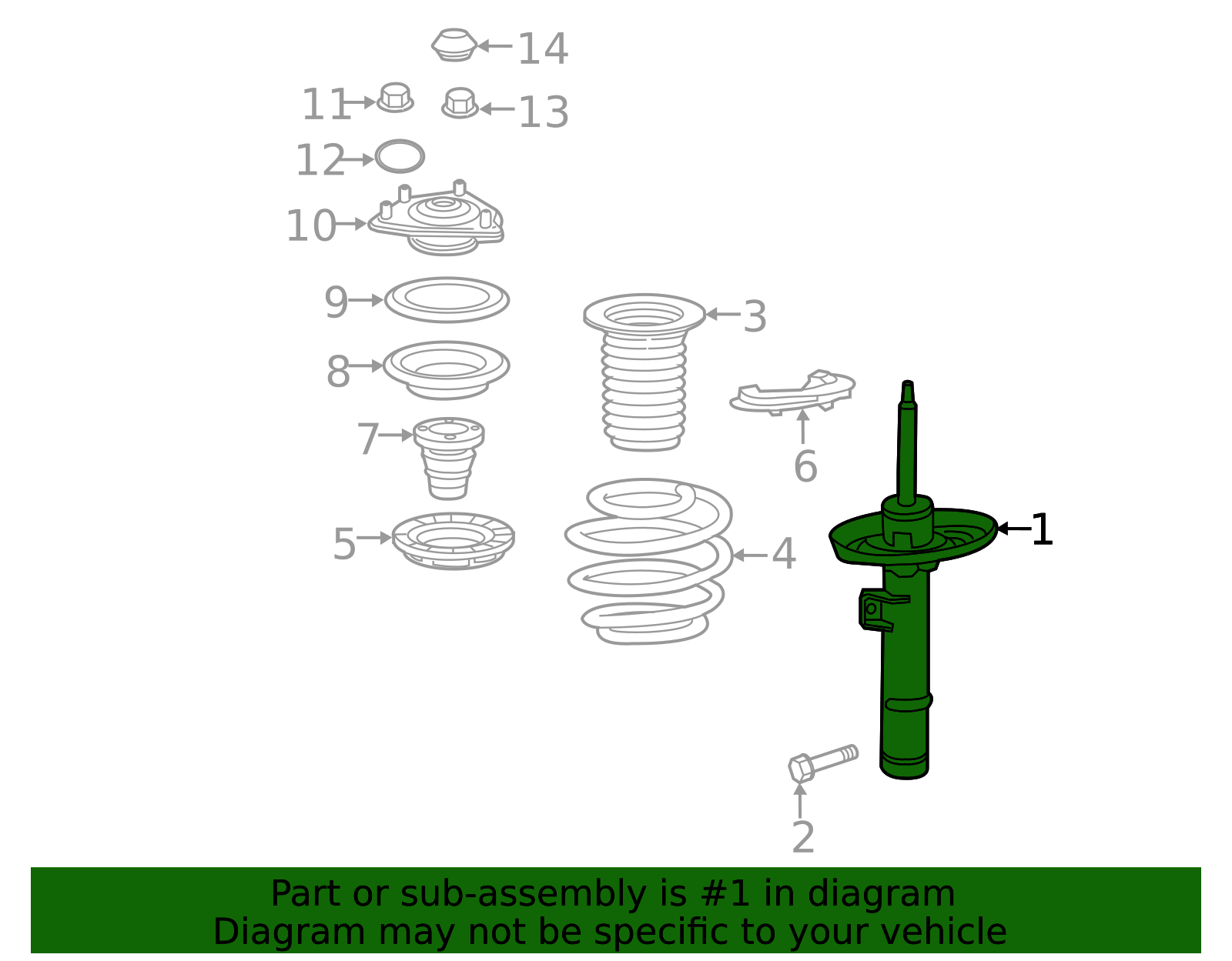51611-TVA-L91 - 2018-2022 Honda Accord - Shock Absorber Unit R