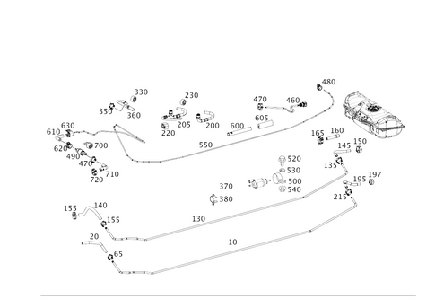Fuel Lines, Diesel Vehicles for 2015 Mercedes-Benz G63 AMG #0