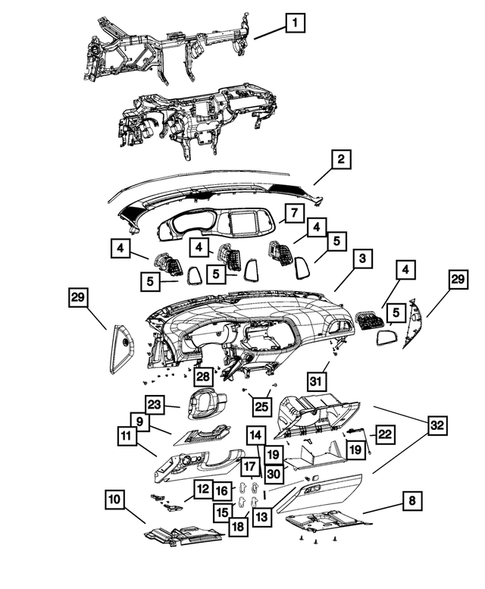 Instrument Panel for 2016 Dodge Challenger #0