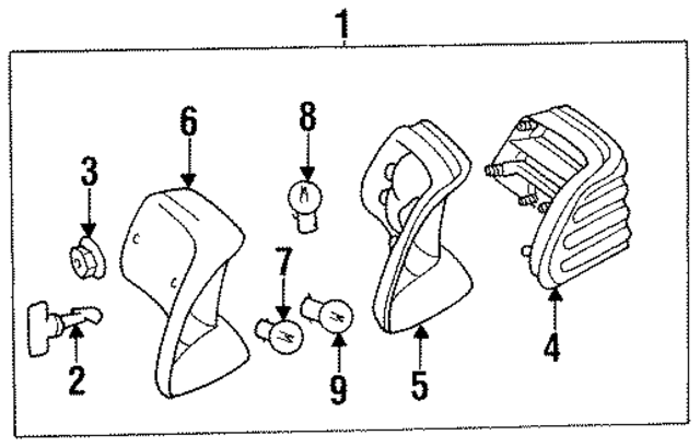 1408202264 - Electrical: Tail Lamp Assembly for Mercedes-Benz Image