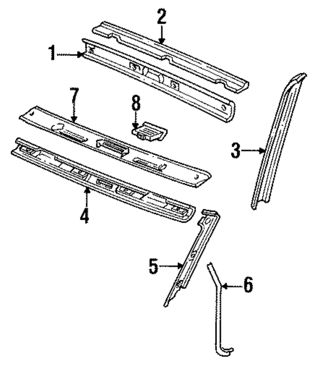 9445550370005T - Body: Frame Trim for Porsche Image