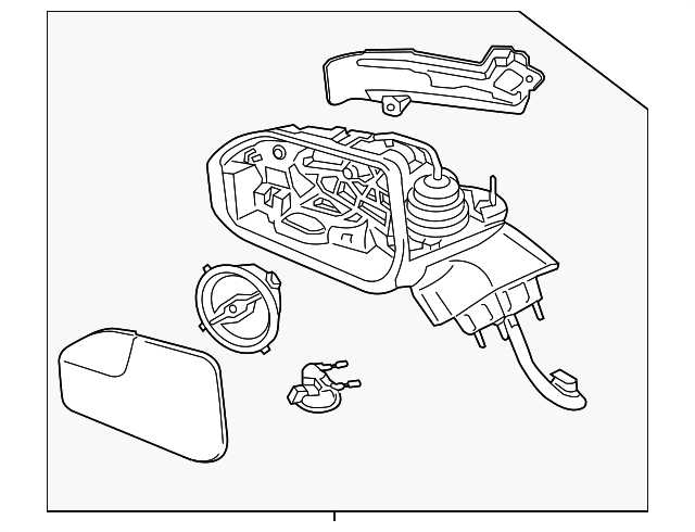 FP5Z-17682-J - Mirror Assembly Rear View Outer 2013-2015 Lincoln