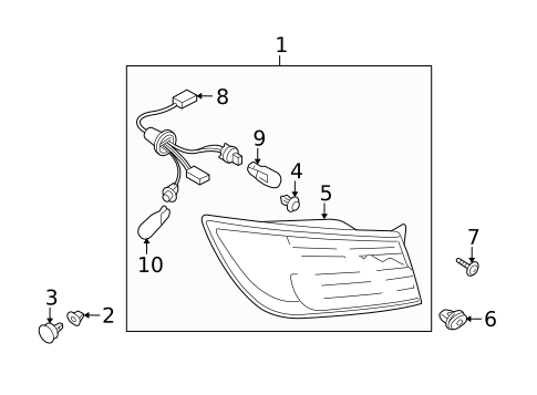 Combination Lamps for 2008 Mazda CX-9 #2