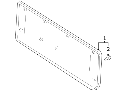 Interior Trim - Tail Gate for 2001 Chevrolet Tracker #0